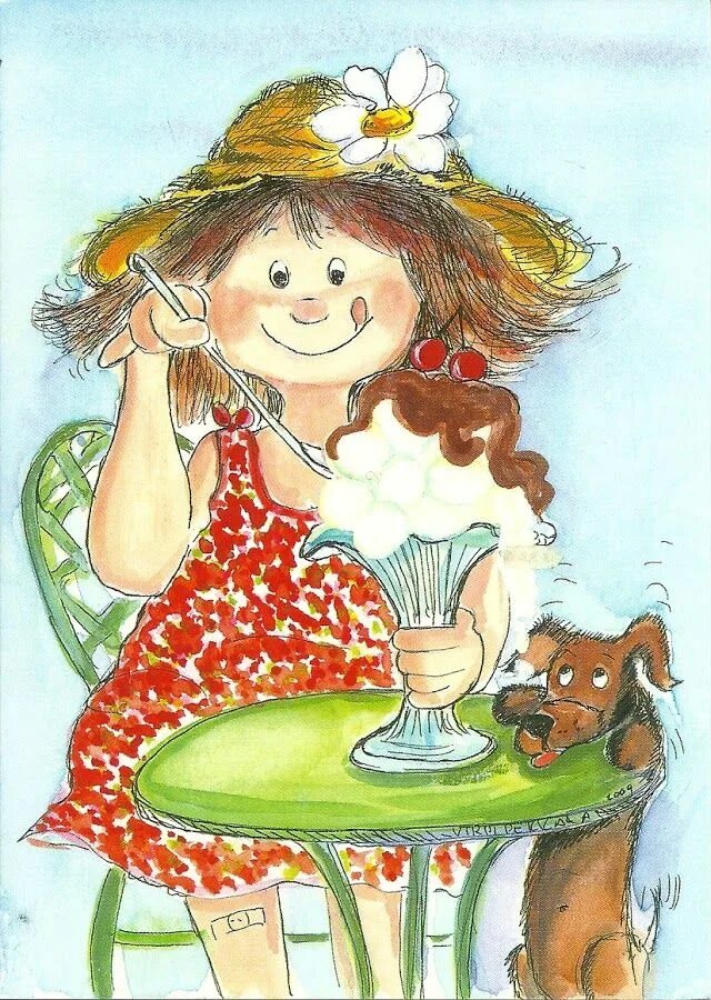Летний чай Файно (Салмина Саша) http://illustrators.ru/users/faino Kids tea part