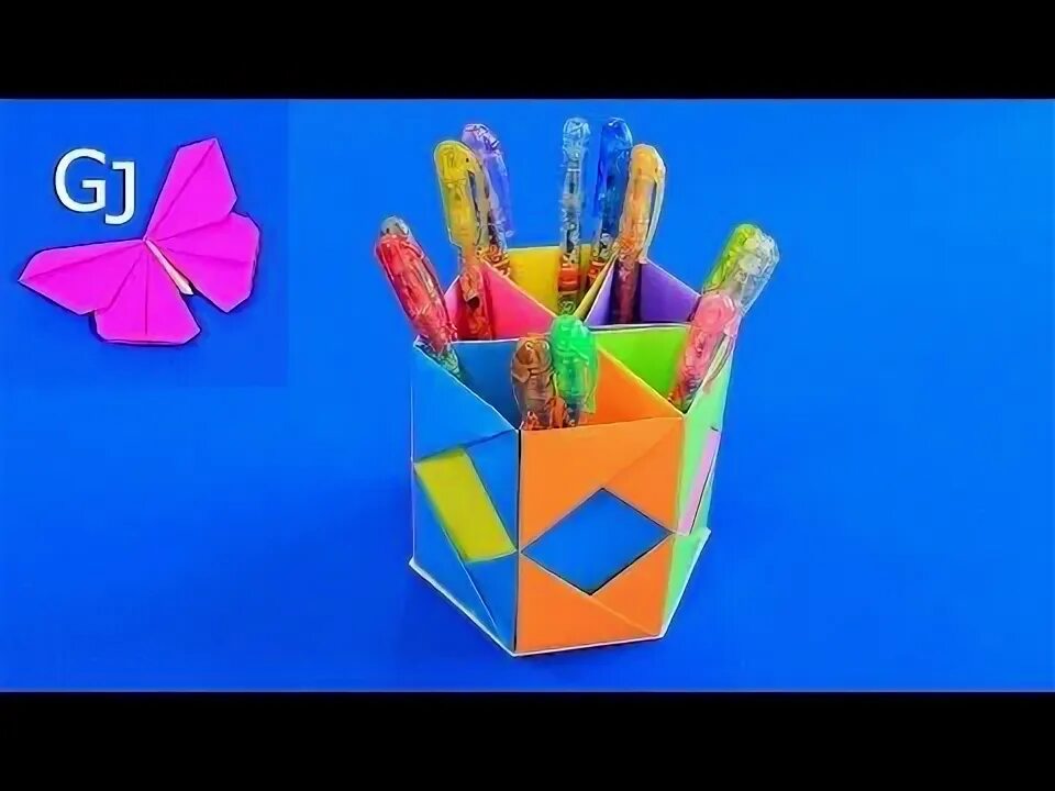 Оригами подставка для карандашей. Оригами стаканчик для карандашей. оригами подставка для ручек. модульное оригами подставка для карандашей.
