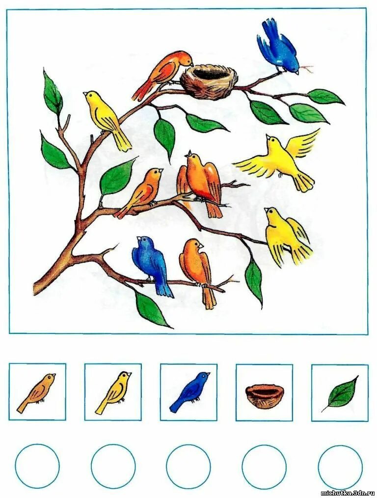 Фэмп 2 младшая группа март. Занятие птицы. Развивающее занятие птицы. Весенние задания для дошкольников.