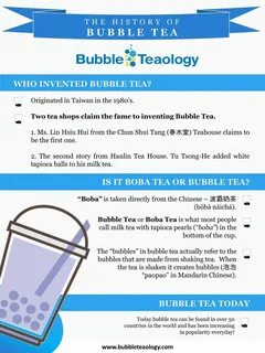 The History of Bubble Tea. when was tea invented. 