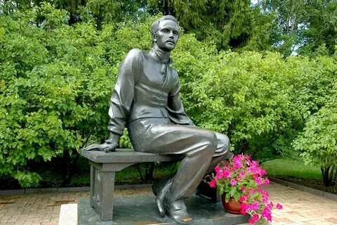 Памятник лермонтову в тарханах