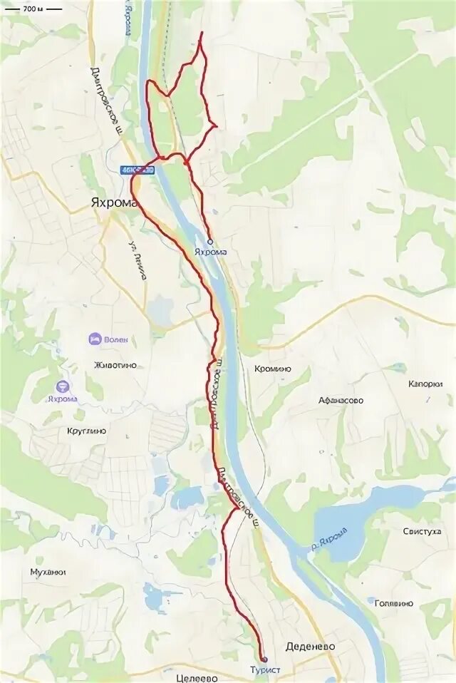 Яхрома маршрут. Яхрома маршрут