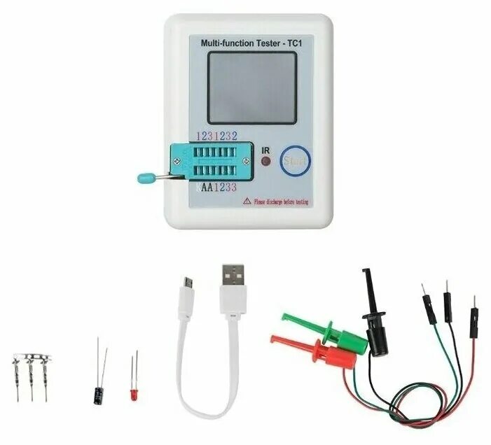 Тестер tc 1. Многофункциональный измеритель tester-tc1 (rlc, esr, транзисторы). multifunctional tester tc1. многофункциональный тестер tc-1.
