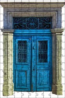 Blue door