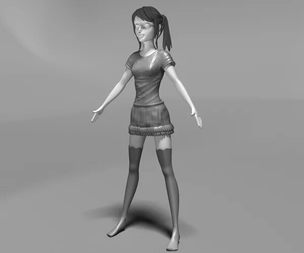 Blender rigged character. Blender персонаж. блендер 3д. 3d модель девушки. блендер 3д моделирование.