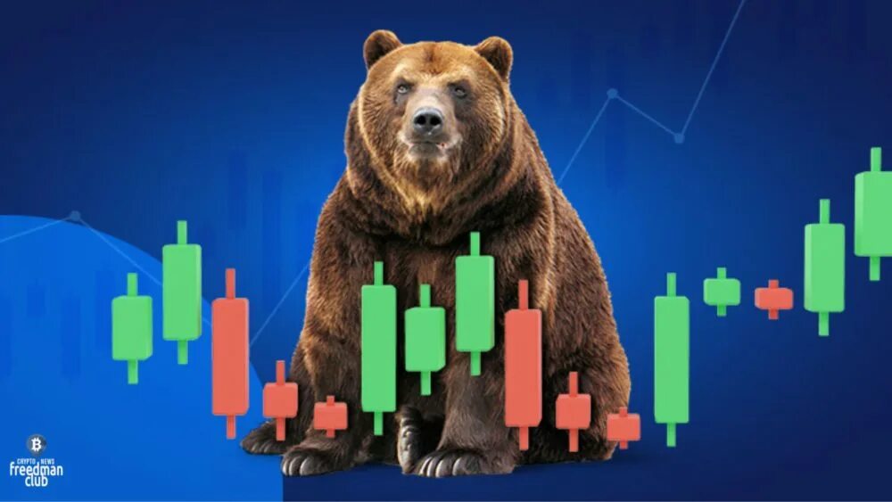 Нес медведь шагая к рынку на продажу. Медведь рынок. Биткоин медведь. Медвежий рынок медведь. Медведь тренд.