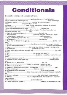 Conditionals worksheets pdf