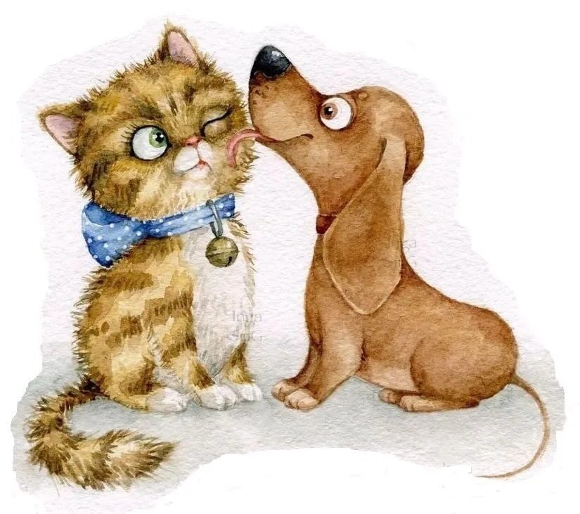 Как вязать алису кошечки собачки. Кошка иллюстрация. мультяшные котики и собачки. кошка и собака рисунок.