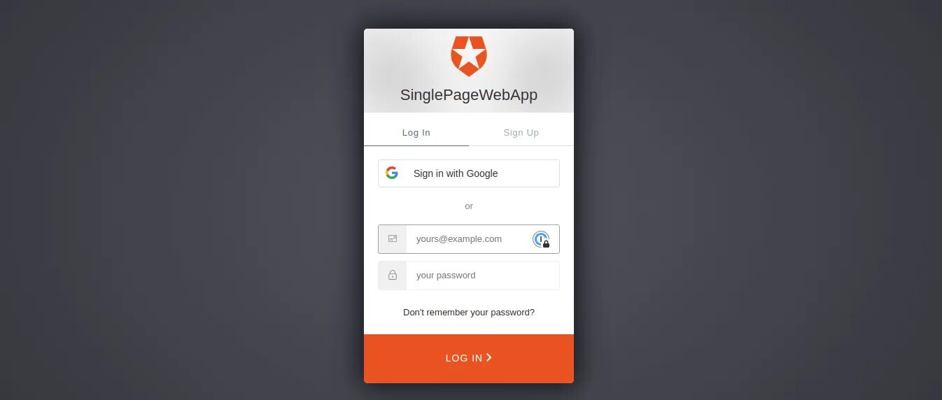 Auth vsegda. Angular for responsive design. prettyzoo auth.