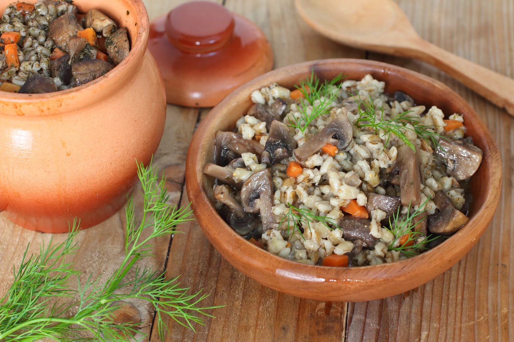 Монастырская кухня перловая каша. Перловая каша в горшочке. Перловка в горшочке в духовке с курицей. Перловка в горшочке в духовке с грибами. Перловка в горшочке в духовке с грибами.