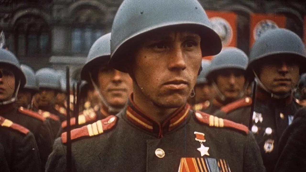 22 июня 1945 г. Парад 1945 года на красной площади в цвете. ВОВ парад Победы 1945. Парад Победы 1945 в Москве в цвете.