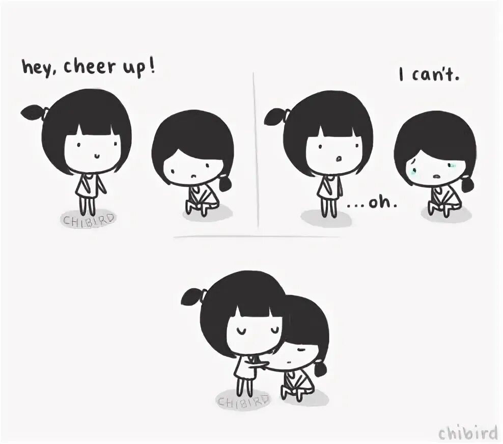 I can feeling down. 5 Stages of acceptance. Cheer up quotes. Cheer up Kdrama. Chibird be kind.