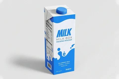 Мокап молоко