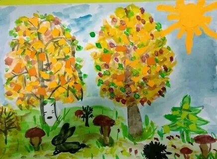 Конкурс рисунков осенняя фантазия