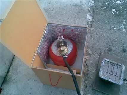 Можно хранить газовый баллон на морозе