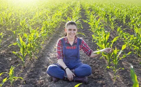 Girl farming