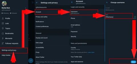 Profile settings