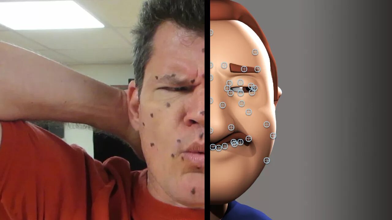 Лицо под видео
