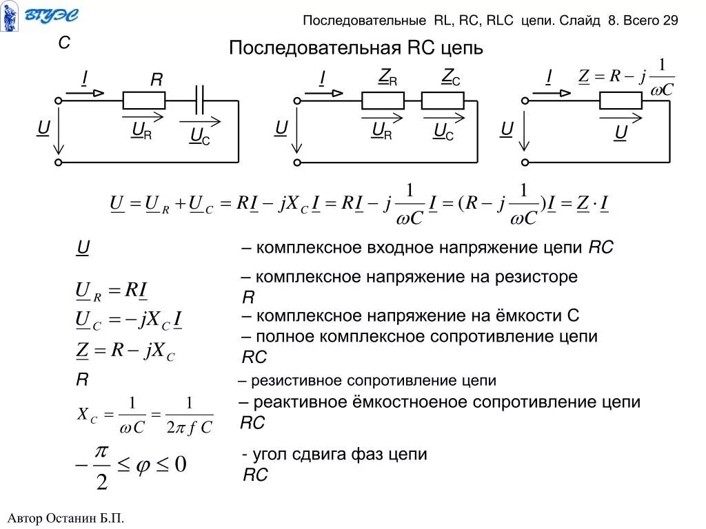 Ср 31 расчет полного сопротивления. Сопротивление параллельной RC цепи. Сопротивление RC цепи формула. Схема RLC С последовательным. Последовательное соединение параллельных RC цепей.