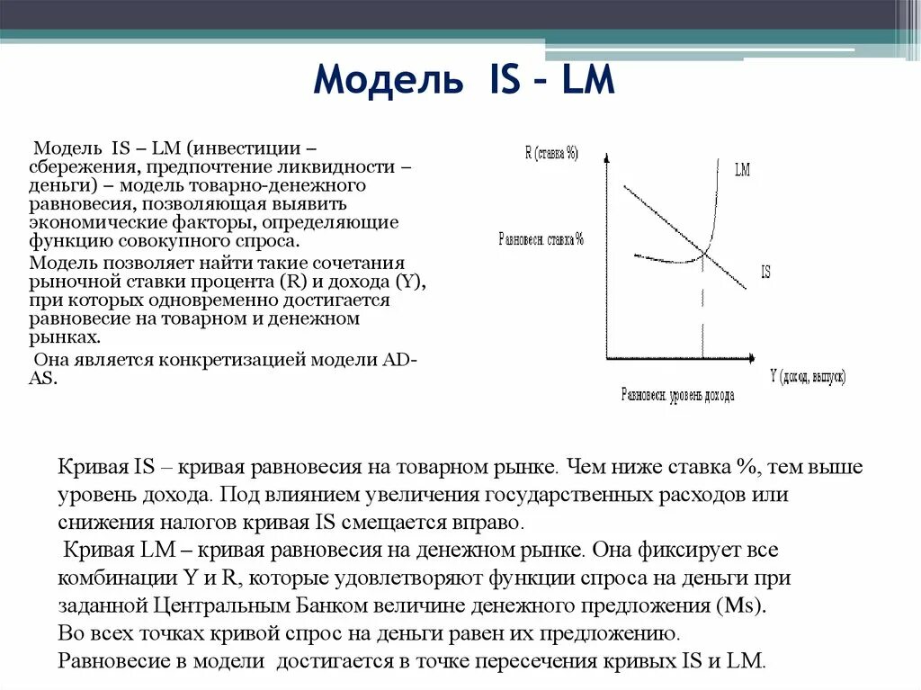 Денежно модель is lm. Модель is-lm. модель is lm макроэкономика. график is lm. равновесие в модели is-lm.