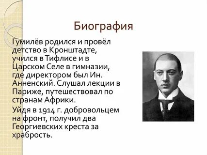 Жизнь н гумилева