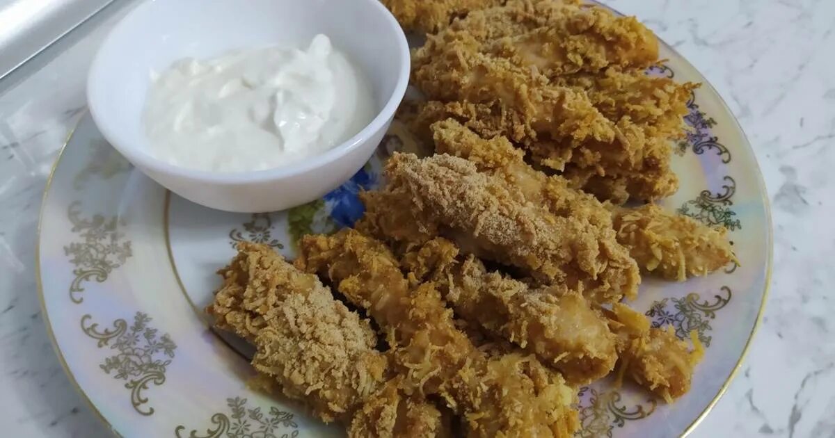 Стрипсы в домашних условиях рецепт с фото Куриные стрипсы как KFC! В домашних условиях! KFC Chicken Strips Recipe! YouTu