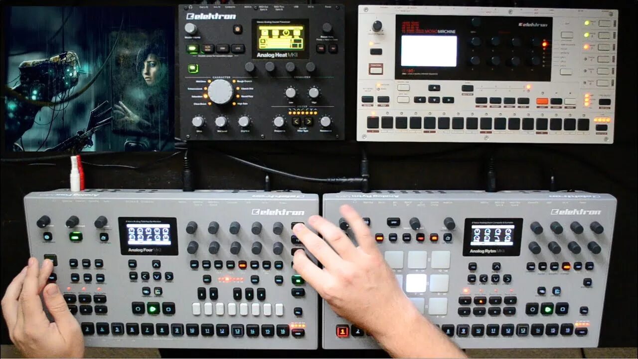 Analog four. Elektron analog rhythm mk2. elektron analog heat mk2. analog four mk2. analog heat mkii.