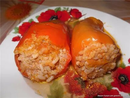 Фаршированные перцы начинка из мяса и риса