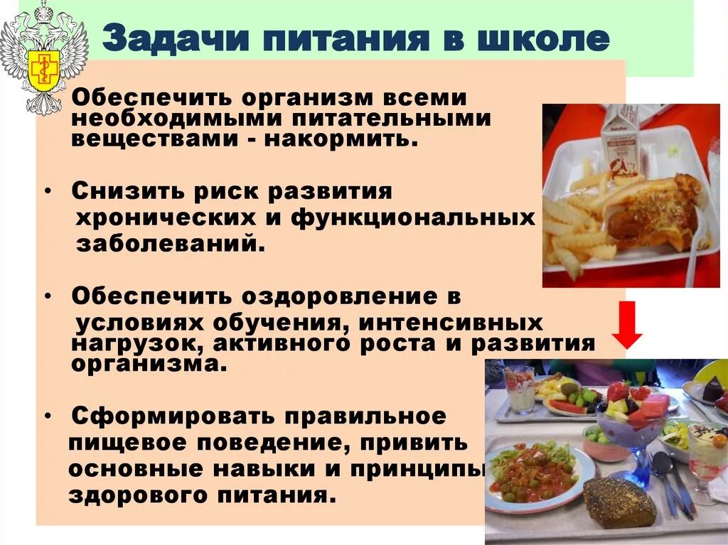 Какое питание должно быть при организованных. Задачи питания. Задачи по организации питания в школе. Организация питания в школе. Проблемы питания в школе.