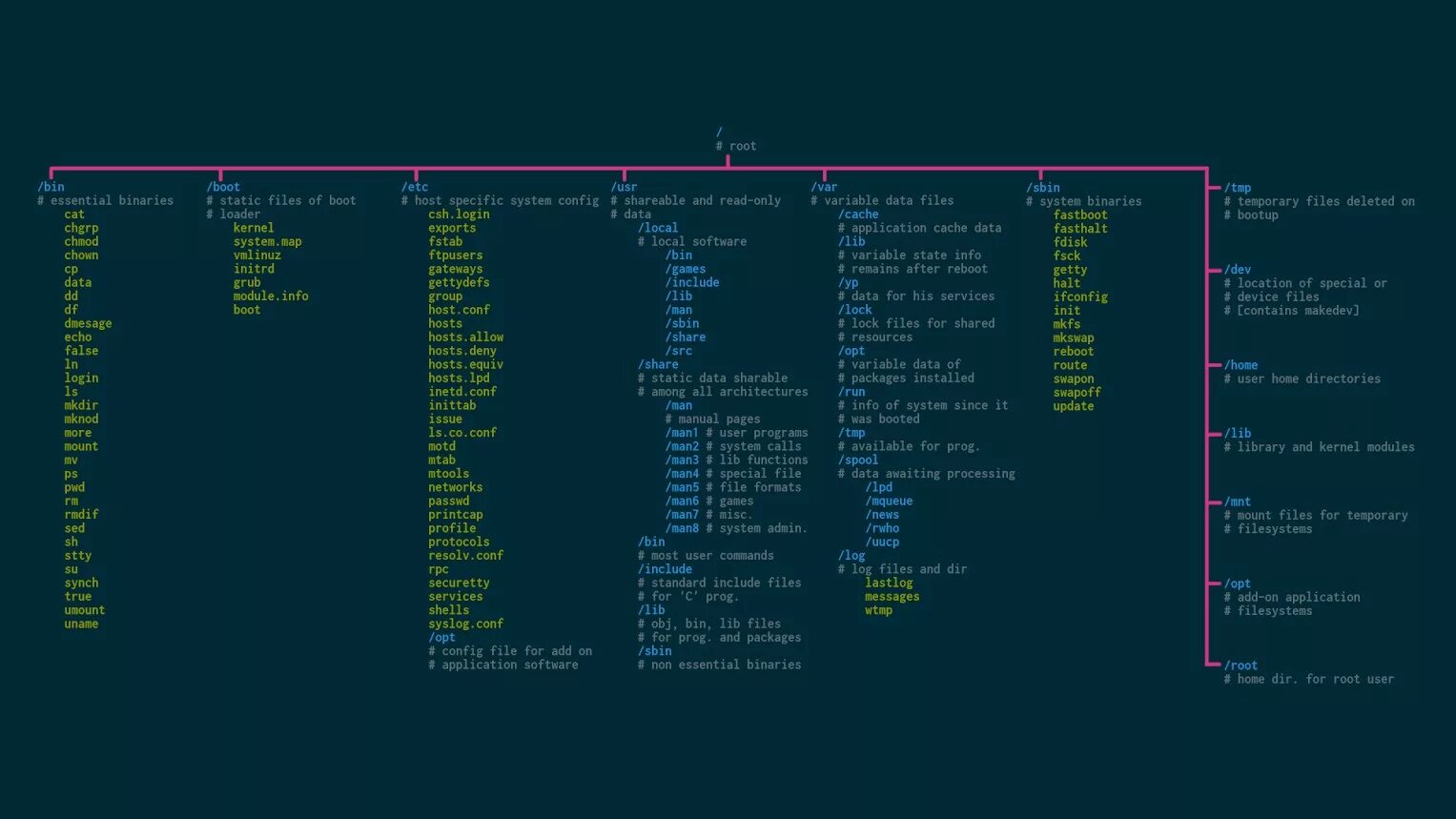 Структура папок ОС Linux. Команды Linux. Обои с командами Linux. Код операционной системы линукс.