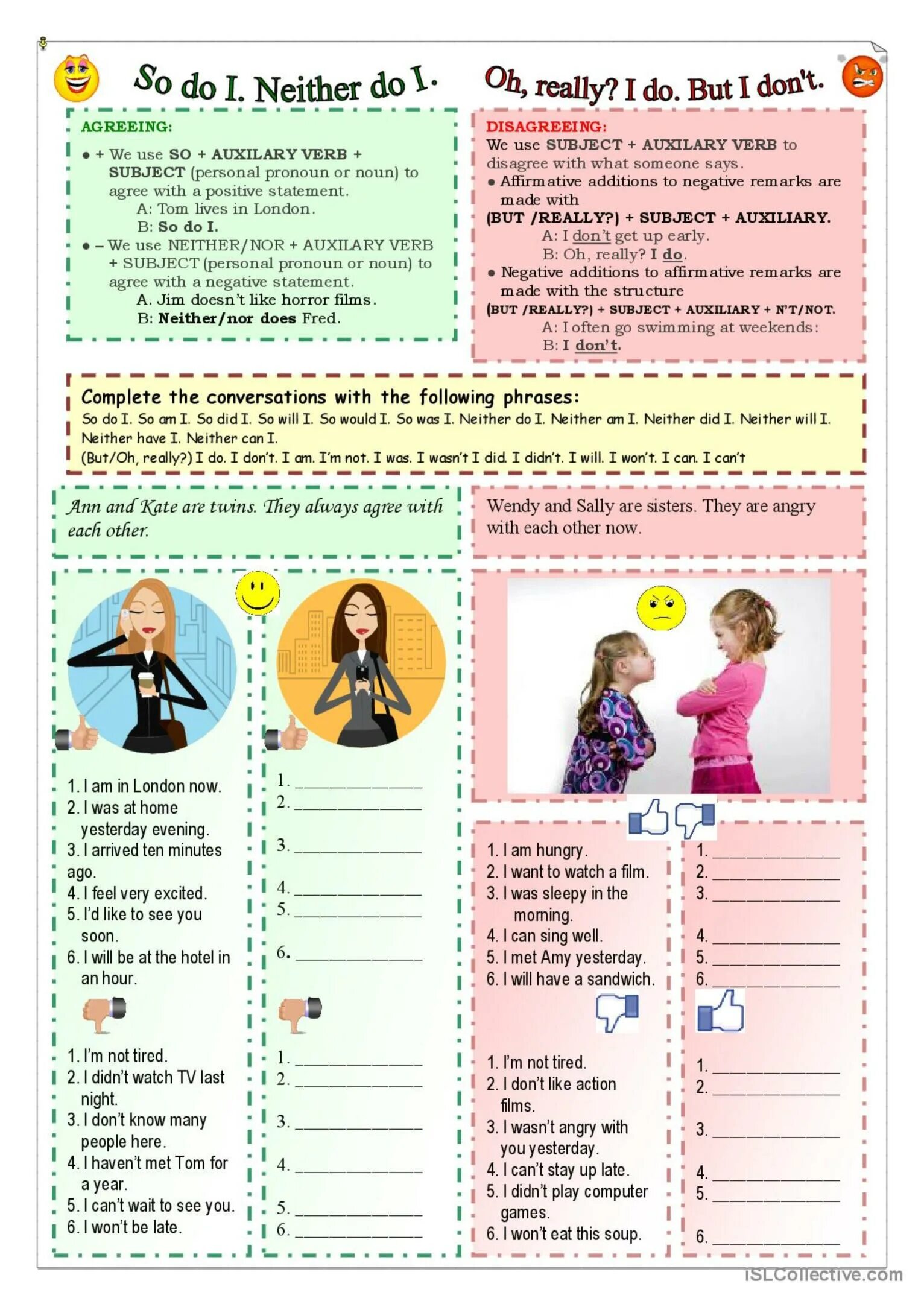 So do i neither do i правило Worksheets. So neither упражнения. So do i neither do i правило. Agreeing and disagreeing Worksheets.