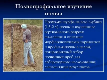 Методика исследования почвы