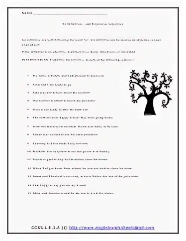The key answer of exercise 1