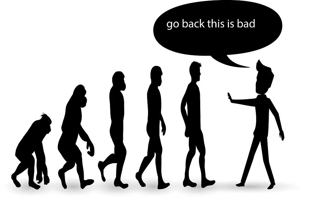 Развитие человека. Эволюция. Эволюция человека. Evolution Мем. Go back c