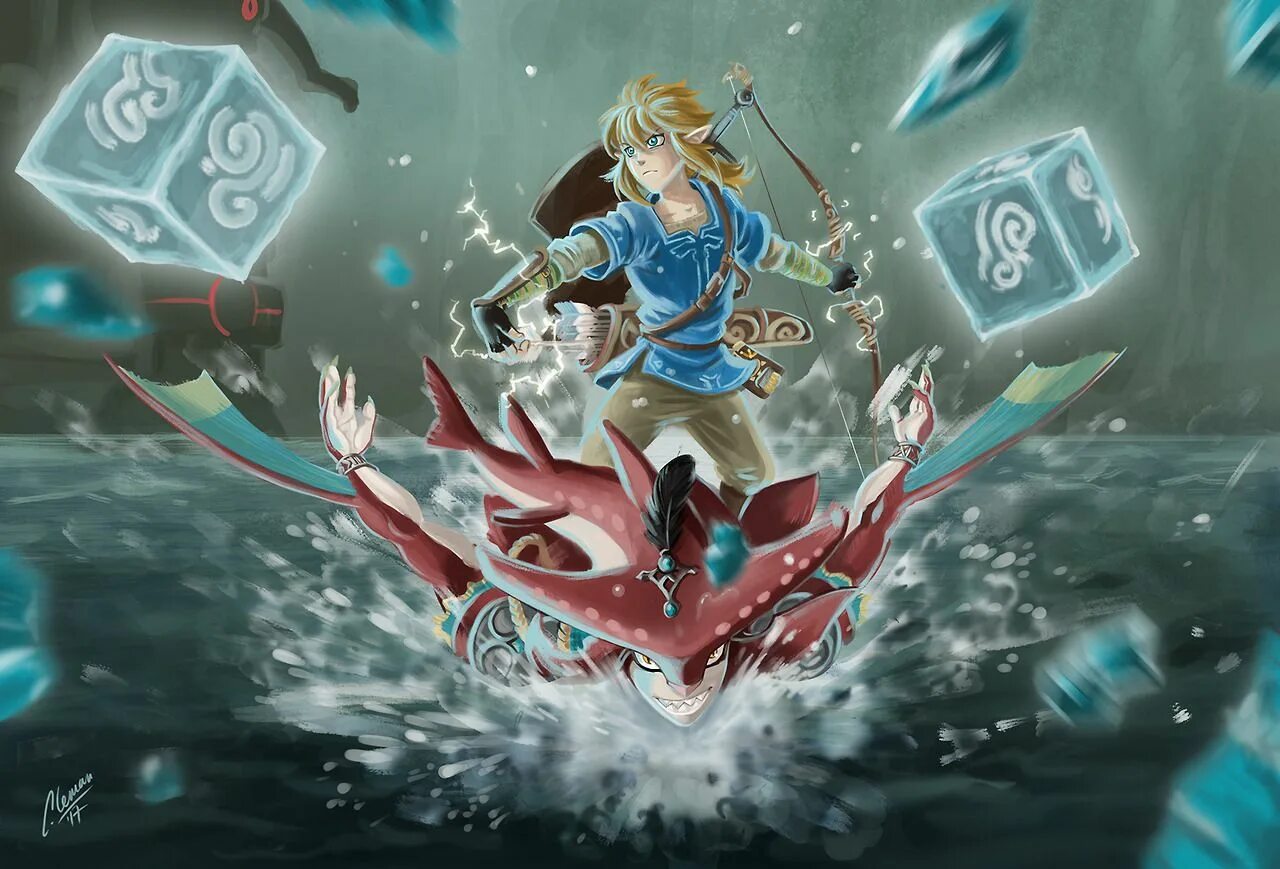 Zelda мир. Зельда Бреф оф вайлд. Зельда Divine Beasts. Сидон Зельда. The Legend of Zelda: Breath of the Wild.