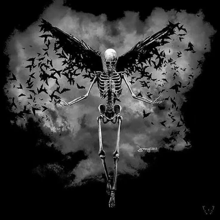 Goth skeletons