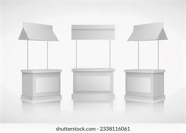Empty stand. Empty stand