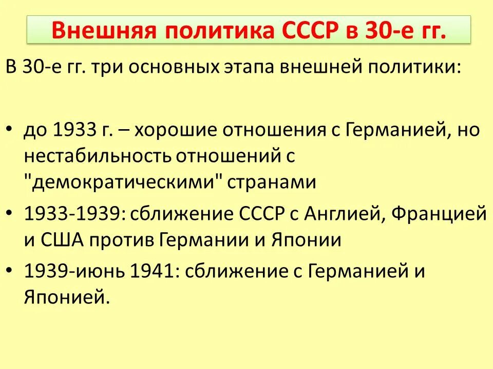 Ссср в 1930 е гг тест. Основные направления внешней политики СССР В 30 годы 20 века. Внешняя политика СССР В 20е и 30е. Основные задачи и направления внешней политики СССР 30 годов. Внешняя политика СССР В 20-30 Е.