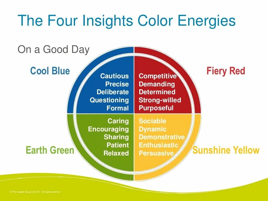 Insights model. Insight discovery тест. insights colors презентация. инсайт колор. инсайтс цвета.