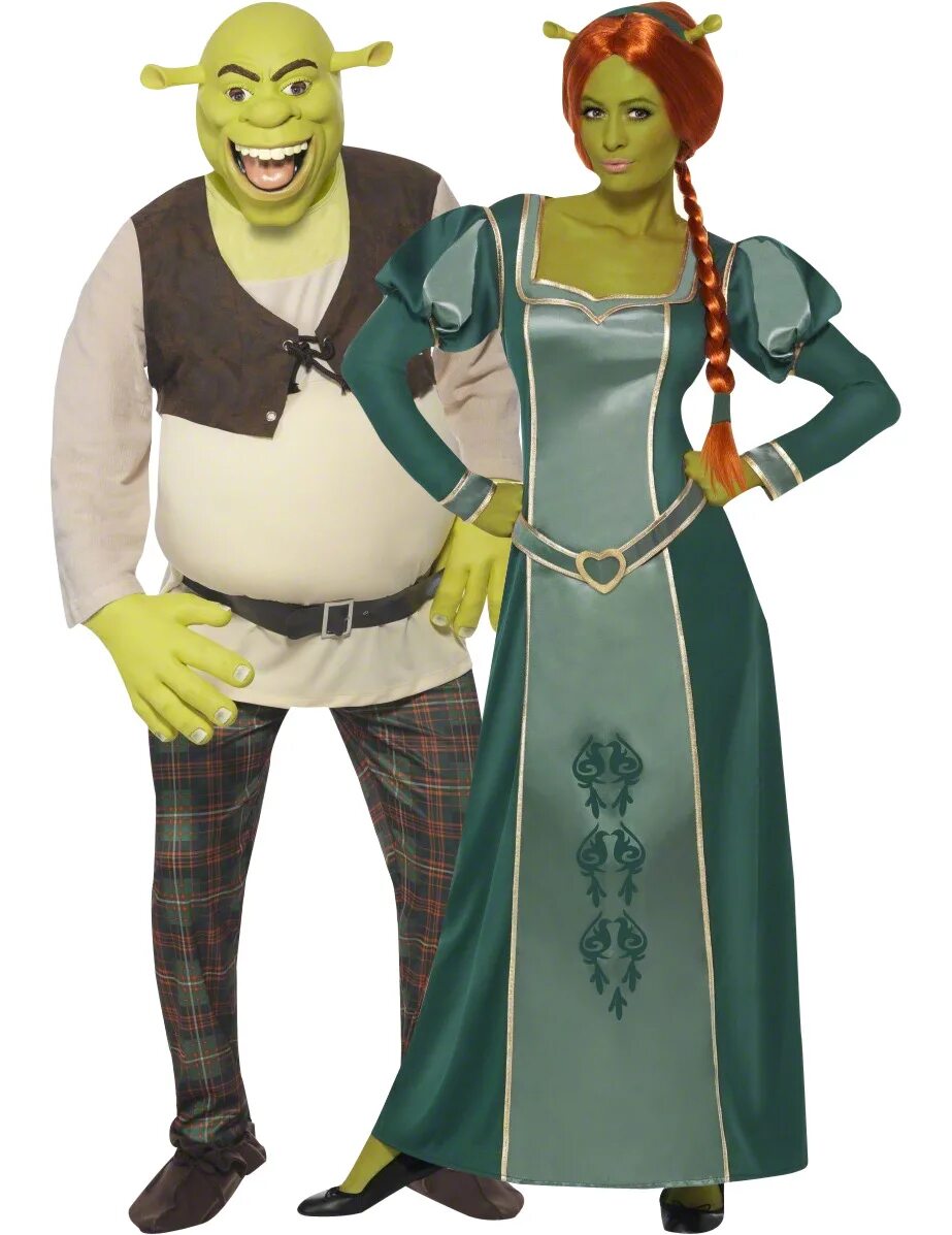 Образ шрека. Шрек и Фиона. Shrek Fiona костюм. Фиона жена Шрека. Парный костюм Шрека и ФИОНЫ.