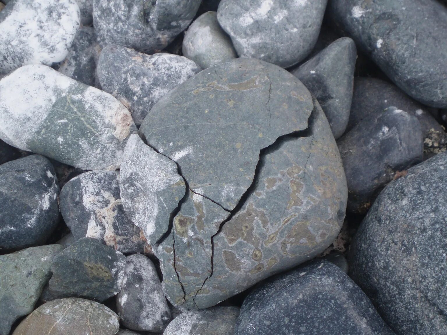 Stone through