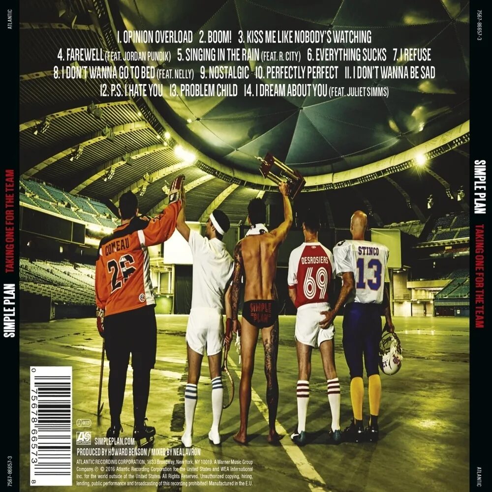 One for the team. Simple plan no pads, no helmets just balls. take it oneil/troshin обложка. take my hand simple plan.