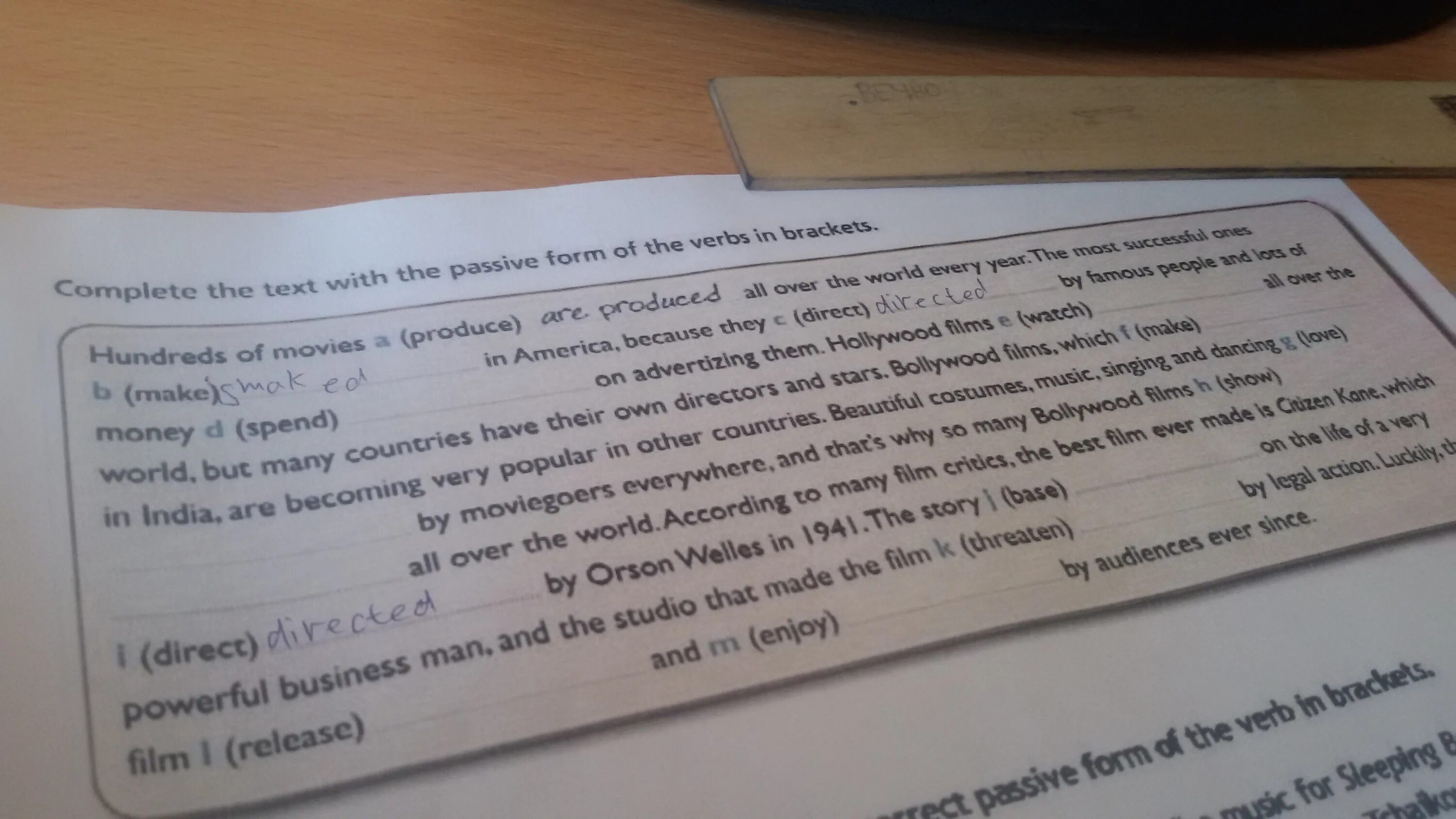 Complete the text with the forms of the verbs in Brackets. Complete the text with the past simple Passive of the verbs in Brackets. Complete the text using the Passive form of the verbs in Brackets Banksy’s. Complete the sentences using the verbs in Brackets in Passive.