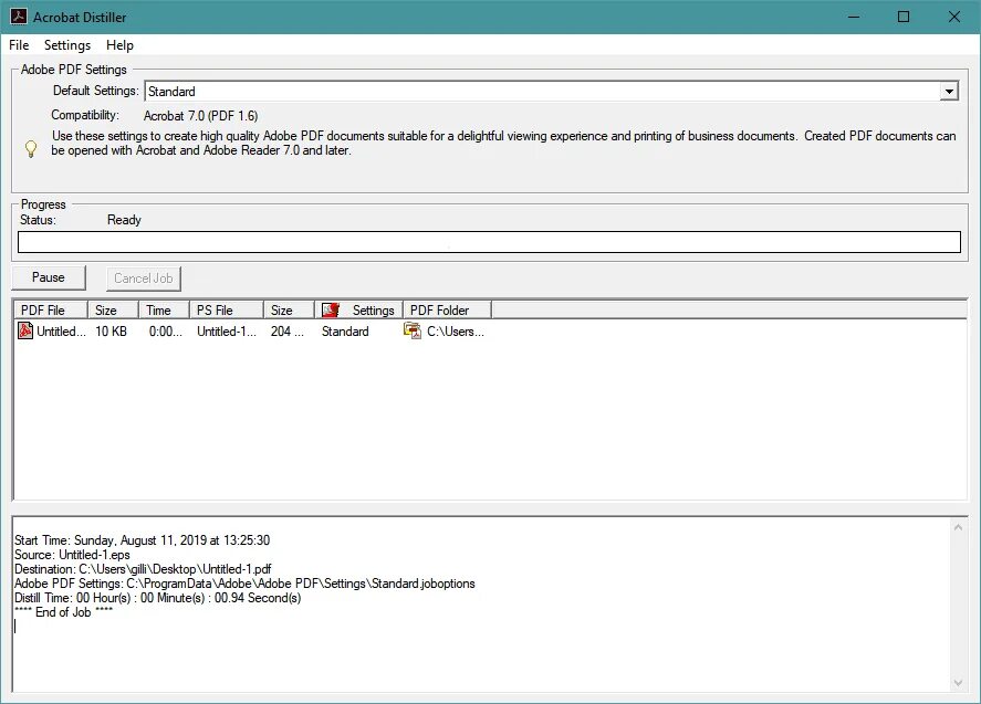 Pdf setup