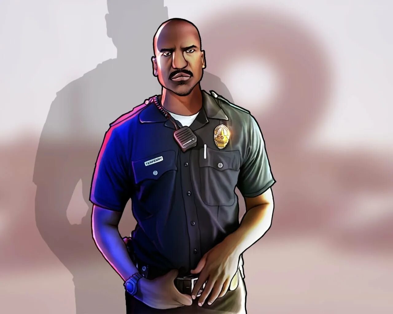 Andreas art. Фрэнк тенпенни. персонажи из гта. grand theft auto san andreas персонажи. полицейский гта арт.