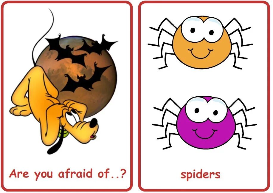 To be afraid of примеры. Карточки what are you afraid of. What are you afraid of Worksheet. To be afraid of Worksheets.