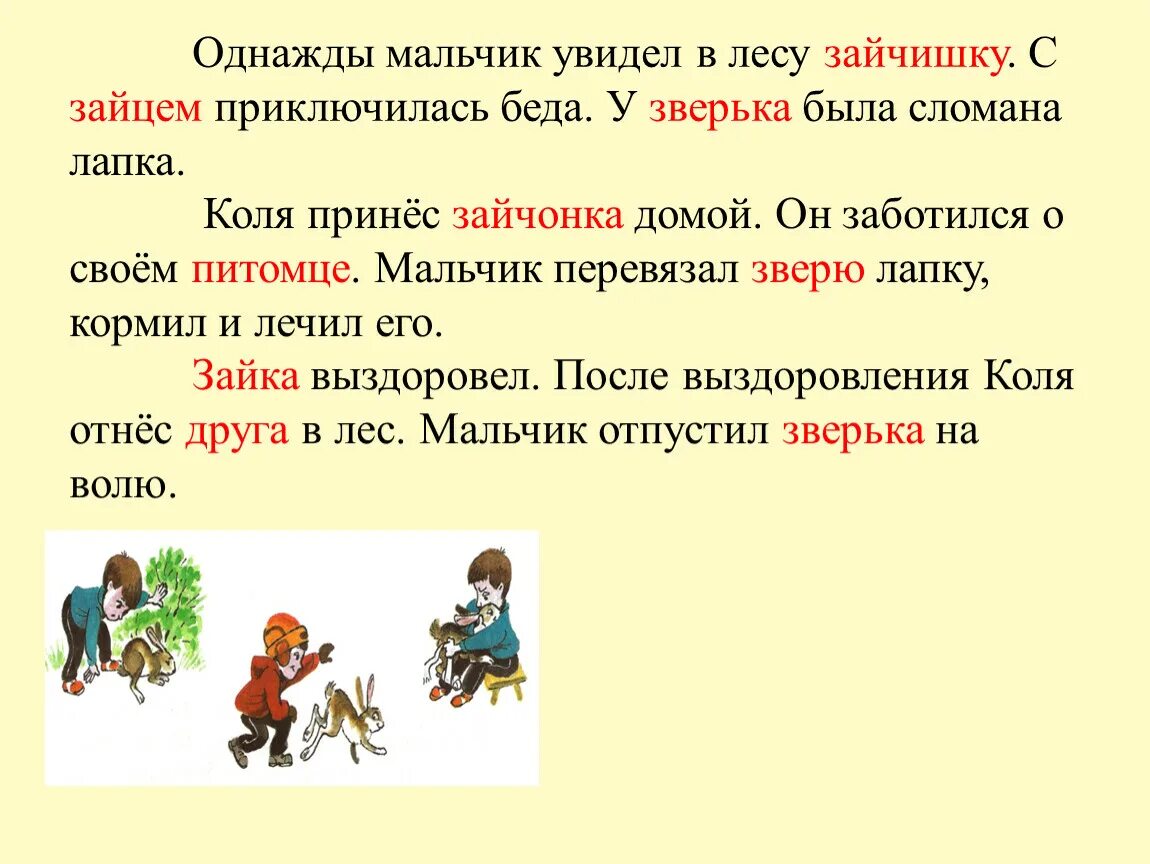 Сочинение спасение зайца. Мальчик и заяц 2 класс сочинение. Сочинение спасение зайки. Сочинение мальчик вылечил зайца.