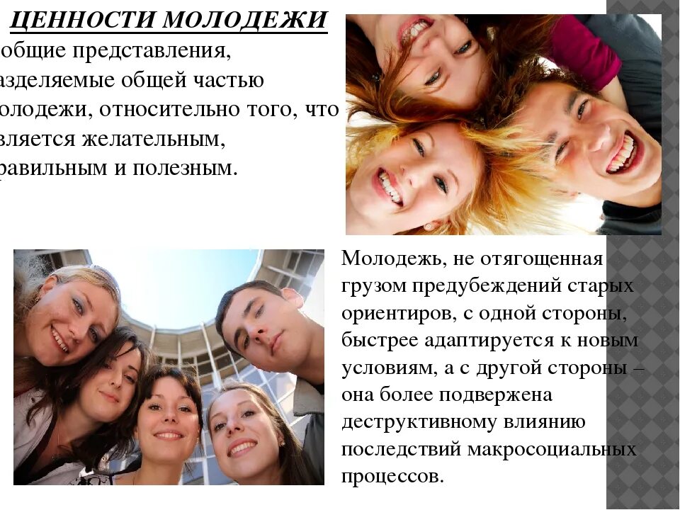 Социальный потрет молодёжи