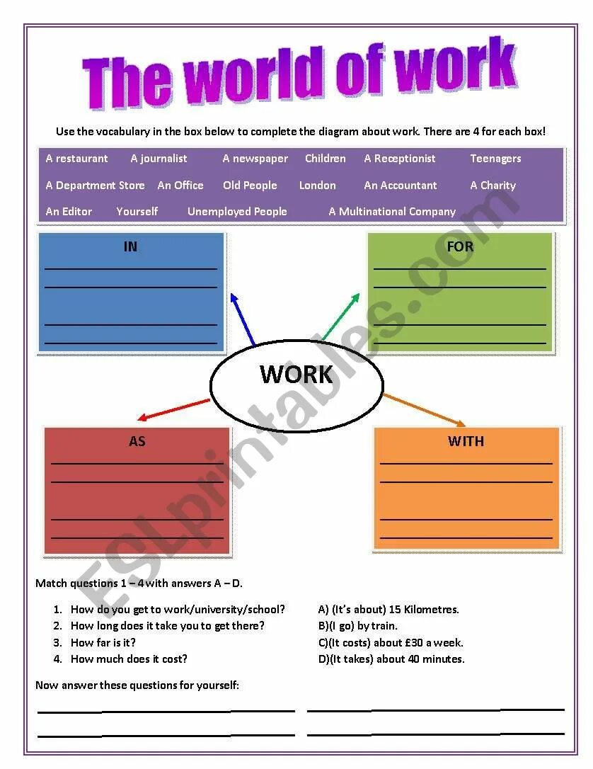 Use the world in the box. The world of work. jobs and work worksheet. the world of work worksheets. work and jobs worksheets for kids.