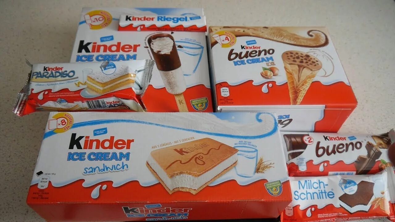 Kinder sind. Мороженое kinder bueno Ice Cream. Киндер Буэно Ice Cream. Киндер Буэно вся продукция. Продукция Киндер в США.